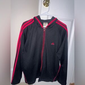 Adidas Women's Black and Red Jacket